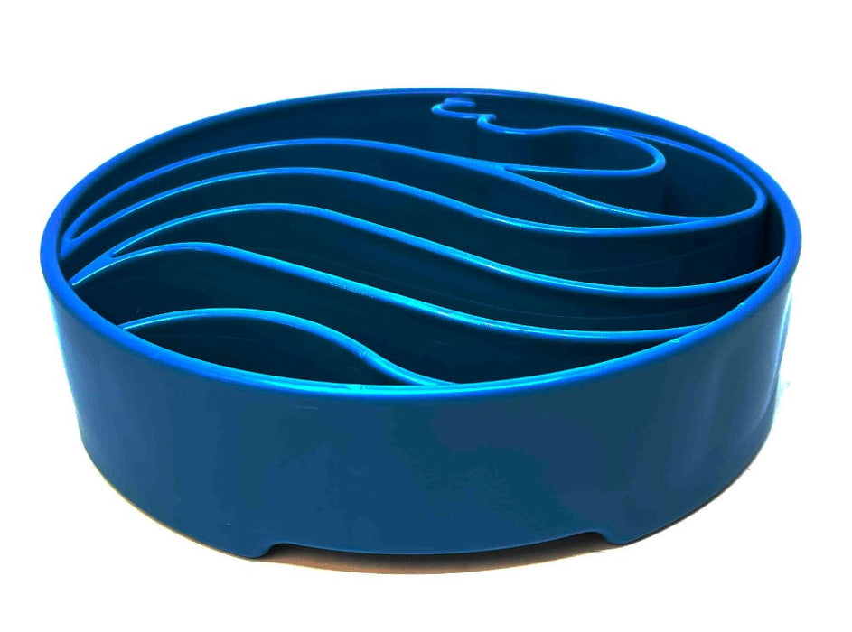 SodaPup Wave Design eBowl Enrichment Slow Feeder Bowl for Dogs