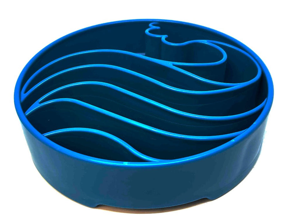 SodaPup Wave Design eBowl Enrichment Slow Feeder Bowl for Dogs