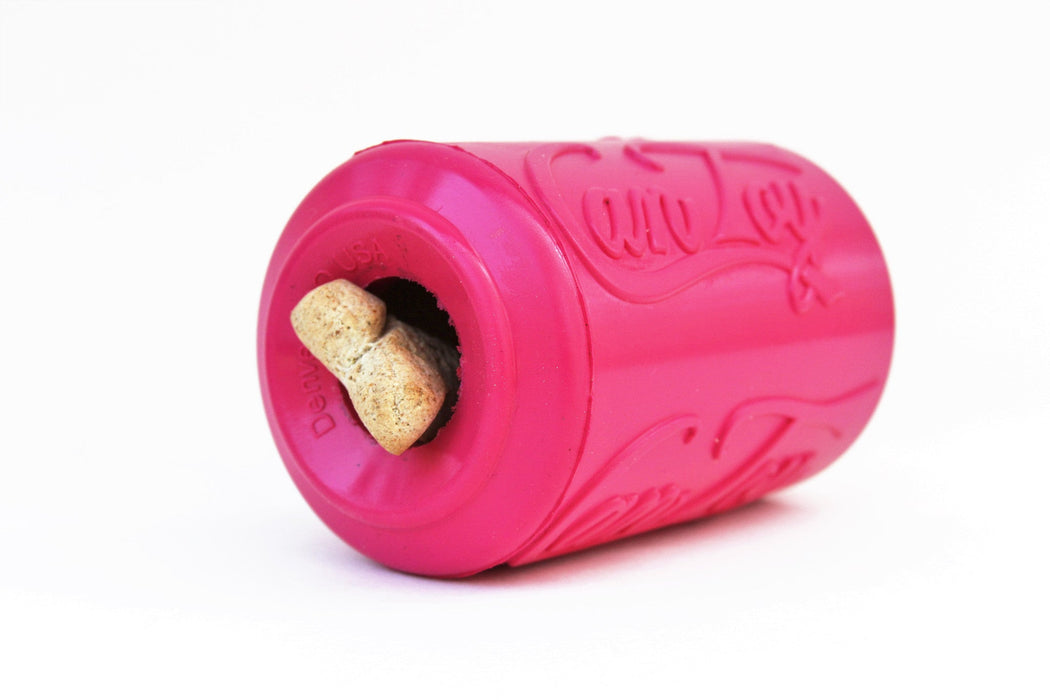 SodaPup Puppy Can Toy Durable Rubber Chew Toy & Treat Dispenser For Teething Pups