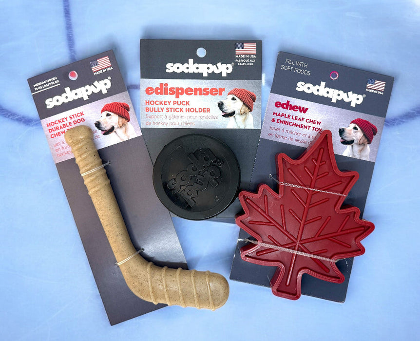 SodaPup Hockey Stick Durable Nylon Chew Toy  - Medium