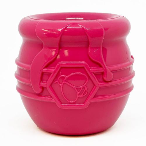SodaPup Honey Pot Durable PUP-X Rubber eCup Treat Dispenser & Enrichment Toy