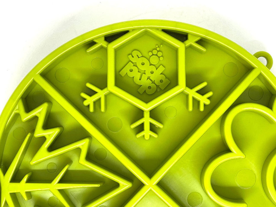 SodaPup Four Seasons Design eTray Enrichment Shallow Slow Feeder Dog Bowl