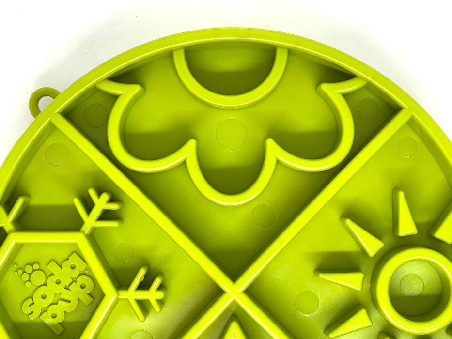 SodaPup Four Seasons Design eTray Enrichment Shallow Slow Feeder Dog Bowl