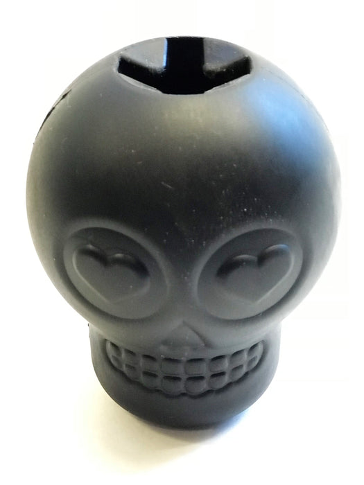 Mutts Kick ButtMagnum Sugar Skull eDispenser Ultra-Durable Chew Toy & Treat Dispenser - Black