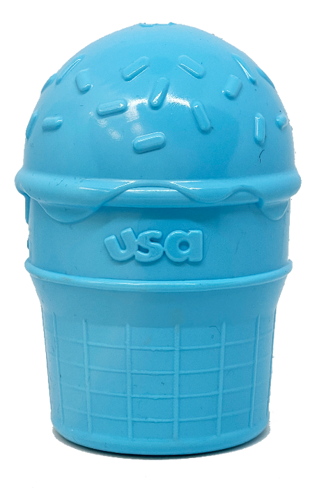 SodaPup Ice Cream Cone Durable PUP-X Rubber eDispenser Chew Toy and Treat Dispenser