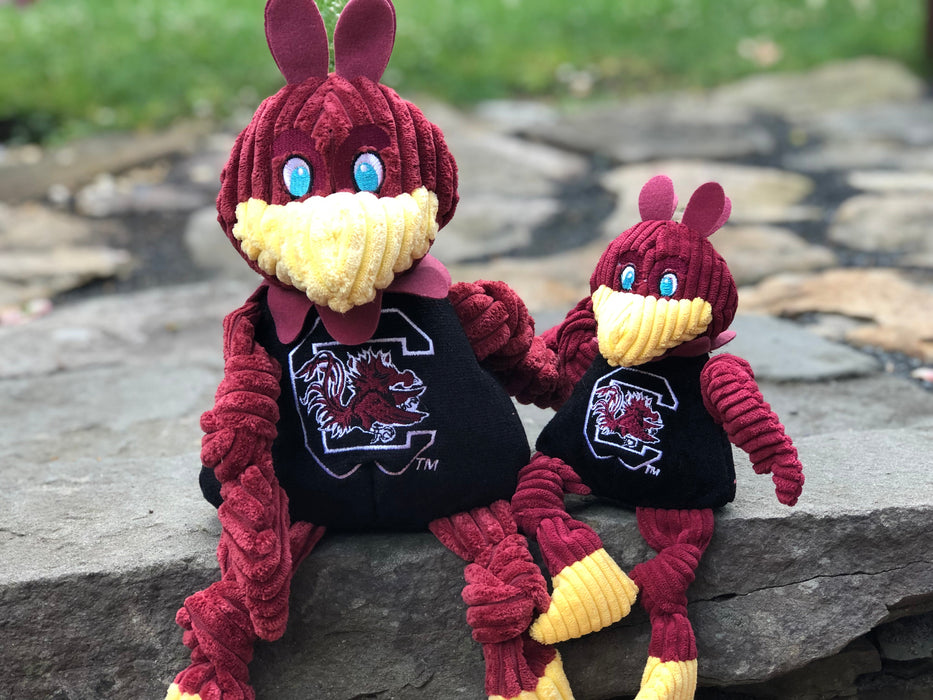 HuggleHounds NCAA University of South Carolina, Cocky Knottie® Plush Dog Toy