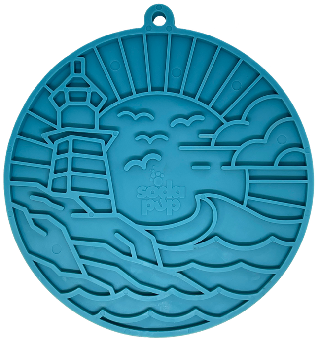 SodaPup Lighthouse eMat Enrichment Lick Mat With Suction Cups