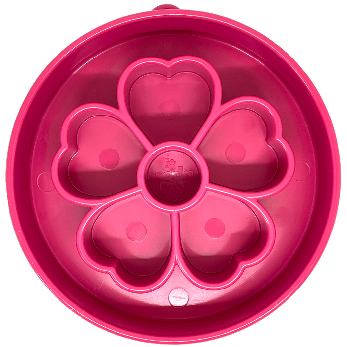 SodaPup Flower Design eBowl Enrichment Slow Feeder Bowl for Dogs