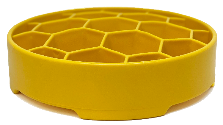 SodaPup Honeycomb Design eBowl Enrichment Slow Feeder Bowl for Dogs