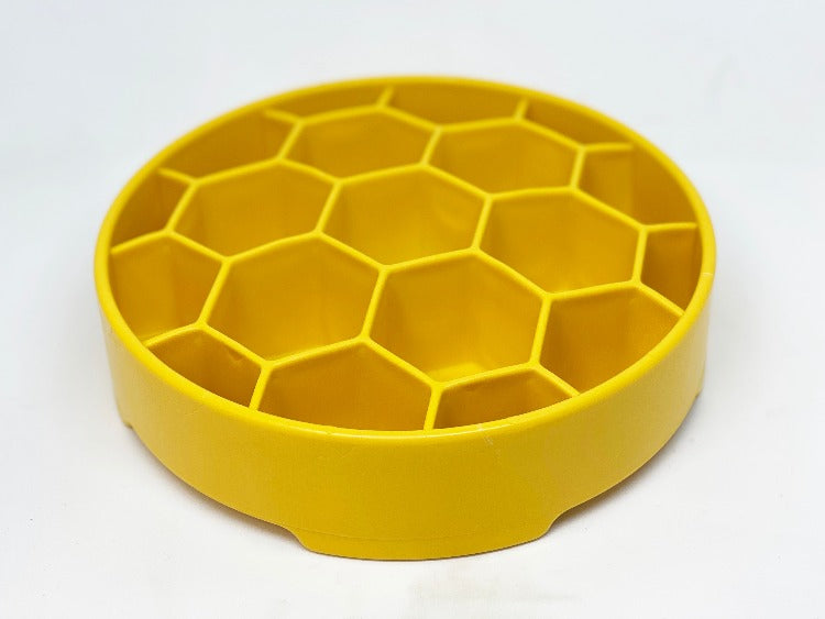 SodaPup Honeycomb Design eBowl Enrichment Slow Feeder Bowl for Dogs