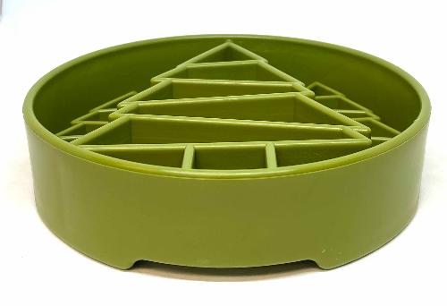 SodaPup Pine Tree Design eBowl Enrichment Slow Feeder Bowl for Dogs