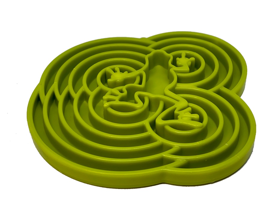 SodaPup Water Frog Design eTray Enrichment Shallow Slow Feeder Dog Bowl