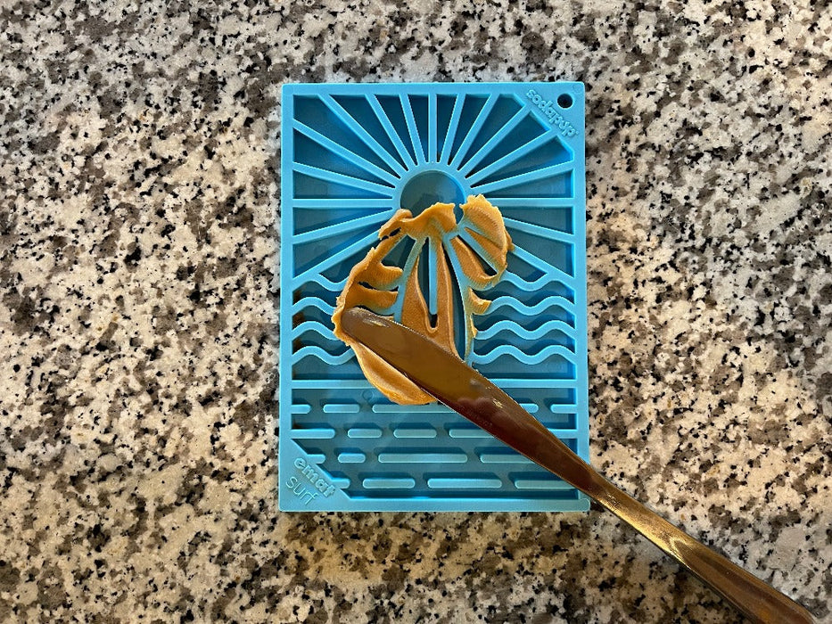 SodaPup Surf's Up Design eMat Enrichment Lick Mat - small