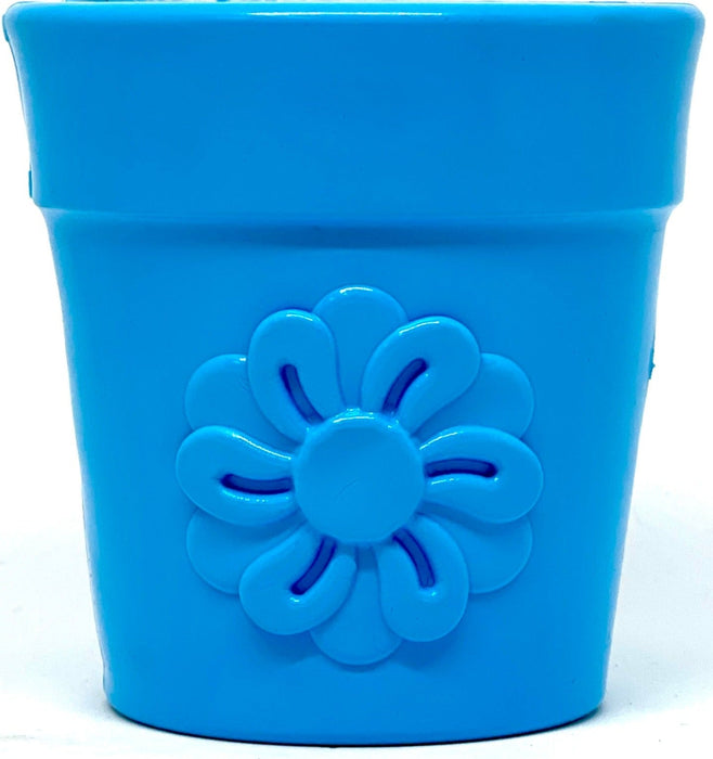 SodaPup Large Flower Pot Durable PUP-X Rubber eCup Treat Dispenser & Enrichment Toy