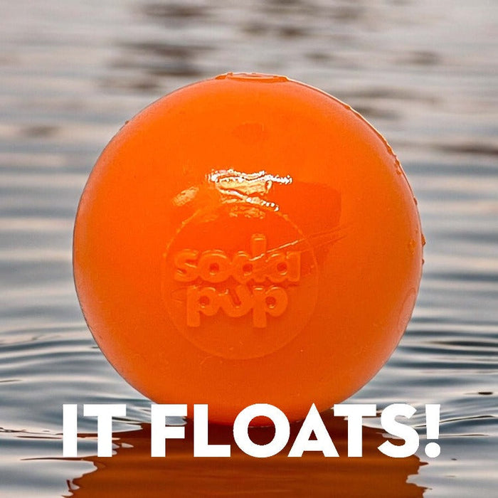 SodaPup Squeak Ball Ultra Durable PUP-X Squeaking, Chewing, Floating & Retrieving Ball