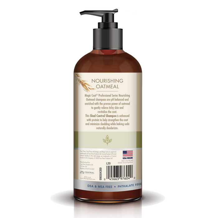 Four Paws Magic Coat Professional Series Nourishing Oatmeal De-Shedding Dog Shampoo 16 Ounce (1 Count)