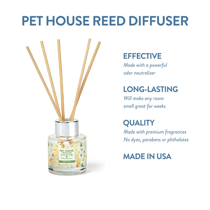 One Fur All Fresh Citrus Reed Diffuser