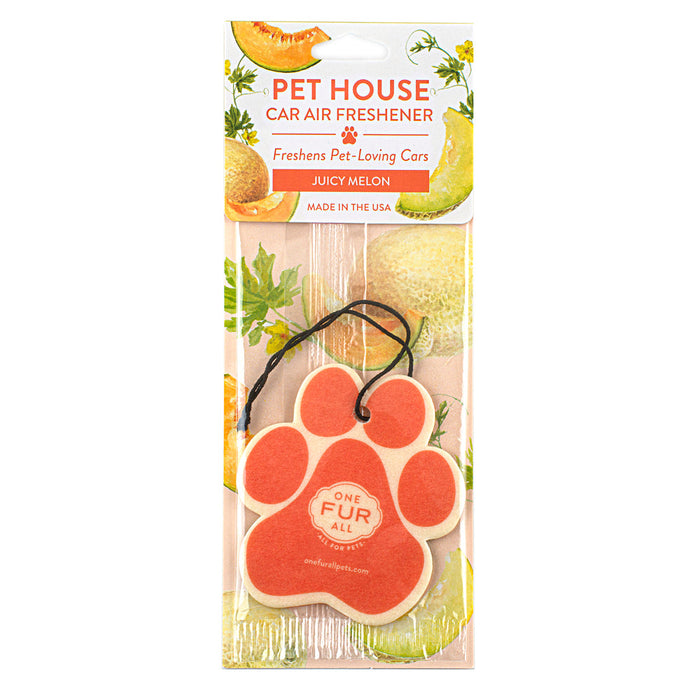 One Fur All Juicy Melon Car Air Freshener