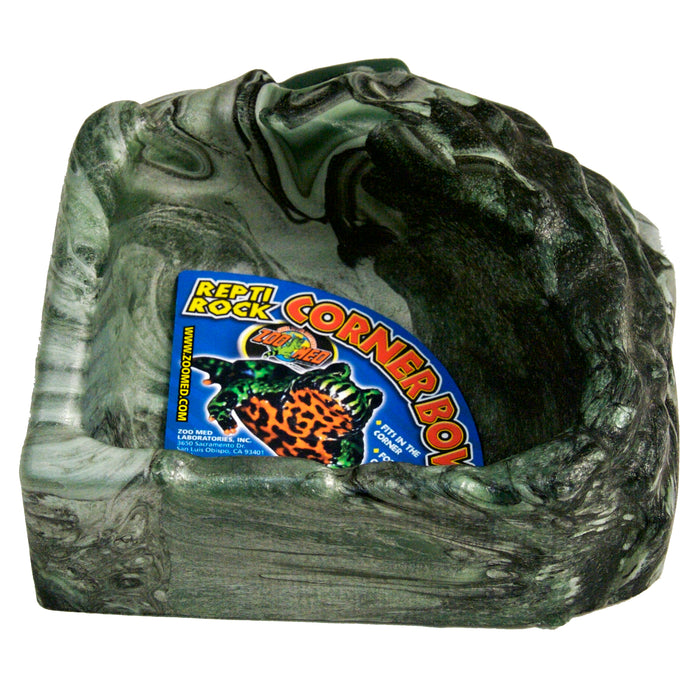 Zoo Med Repti Rock Corner Bowl Water Dish Assorted SM