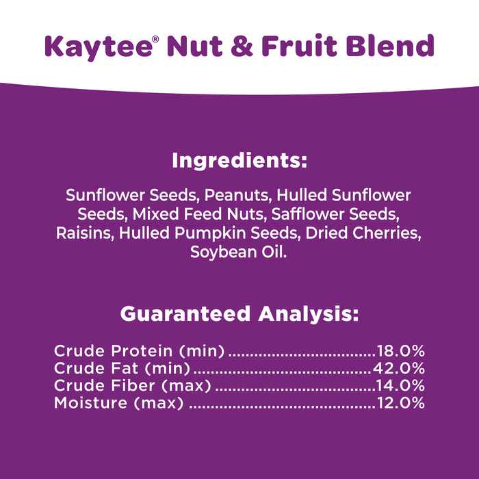 Kaytee Nut & Fruit Blend, Wild Bird Food 5 Pounds