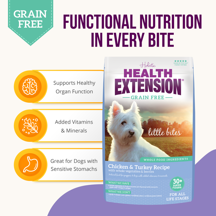 Health Extension Grain Free Chicken & Turkey Little Bites Recipe - 3 - Image 10