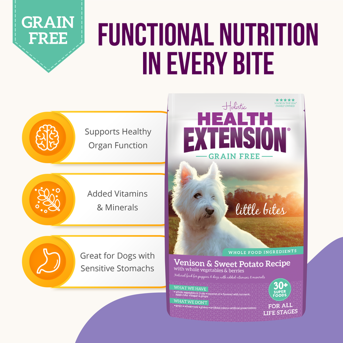 Health Extension Grain Free Venison & Sweet Potato Little Bites Recipe - 3 - Image 10
