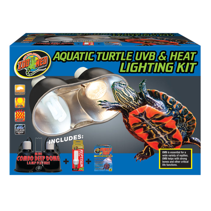 Zoo Med Aquatic Turtle UVB & Heat Lighting Kit 1ea