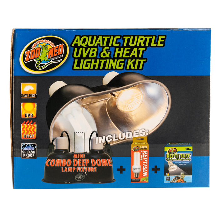 Zoo Med Aquatic Turtle UVB & Heat Lighting Kit 1ea