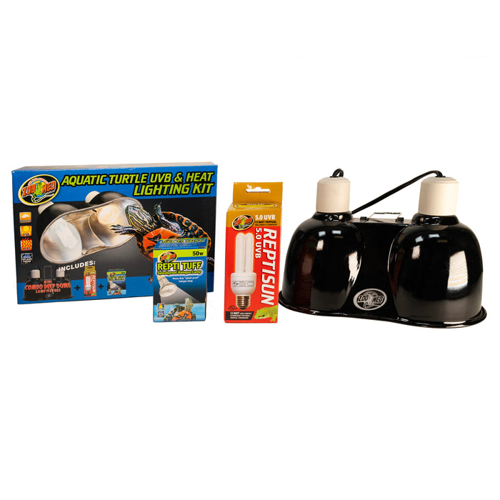 Zoo Med Aquatic Turtle UVB & Heat Lighting Kit 1ea