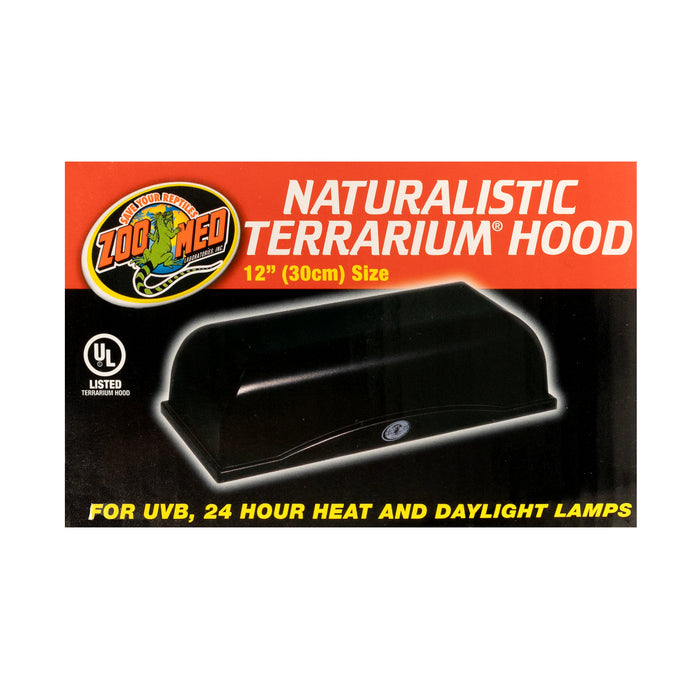 Zoo Med Naturalistic Terrarium Hood Black 12 in