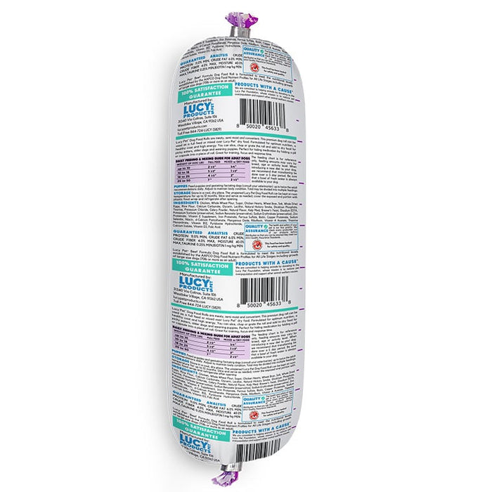 Lucy Pet Products Dog Food Roll Chicken 1lb