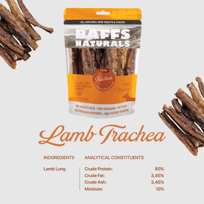 American Pet Supplies - BAFFS NATURALS All-Natural Premium Lamb Trachea Dog Chews – 2 Pack (10 Chews Each) - 5 - Image 9
