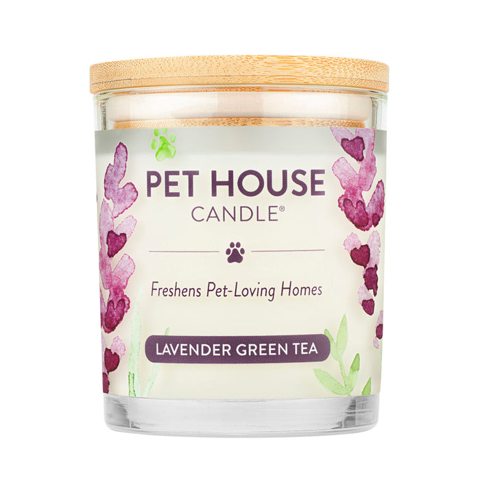 One Fur All Lavender Green Tea Candle