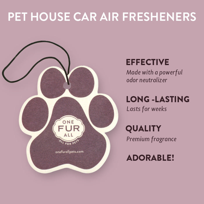 One Fur All Lavender Green Tea Car Air Freshener