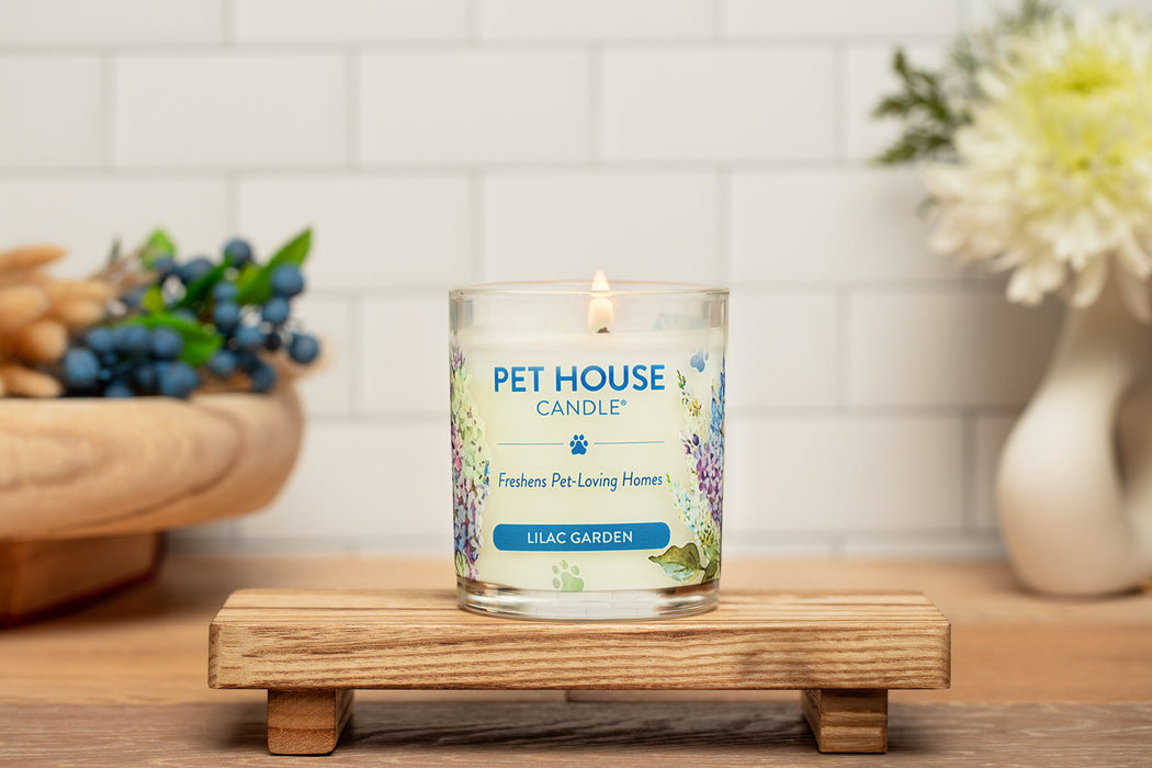 One Fur All Lilac Garden Candle