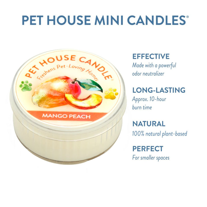 One Fur All Mango Peach Mini Candle