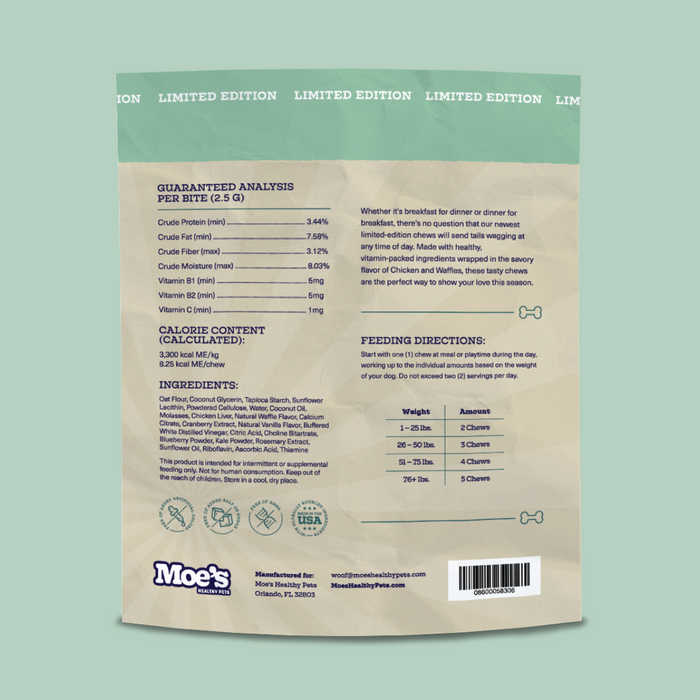 Moe's Healthy Pets Chicken and Waffles Chews - 5 - Image 14