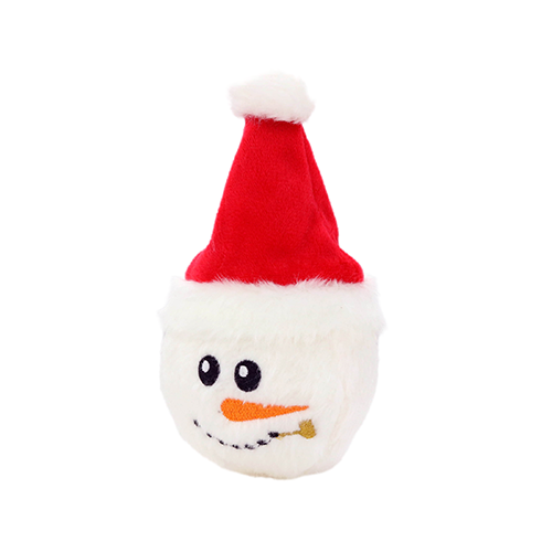 Mighty Ball Small Snow Santa Hat Dog Toy