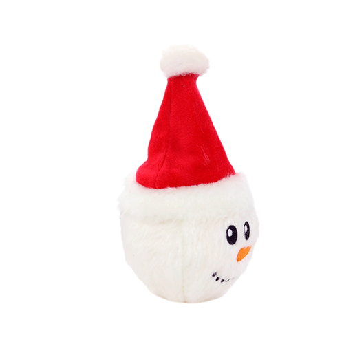 Mighty Ball Small Snow Santa Hat Dog Toy