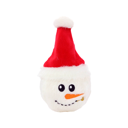 Mighty Ball Small Snow Santa Hat Dog Toy