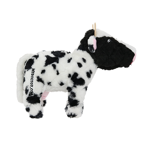 Mighty Farm Cow Plush Dog Toy
