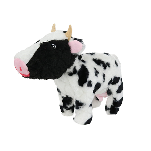 Mighty Farm Cow Plush Dog Toy
