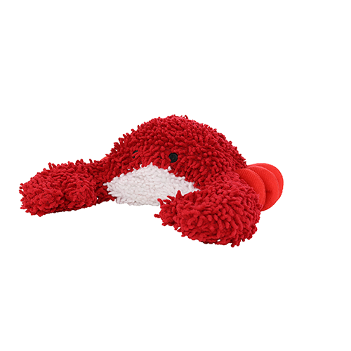Mighty Microfiber Ball Medium Crab Red Dog Toy