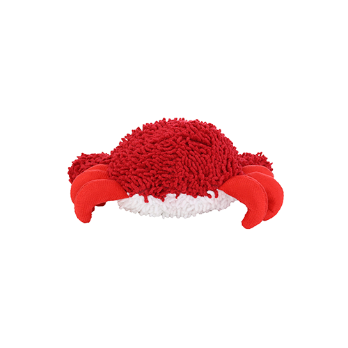 Mighty Microfiber Ball Medium Crab Red Dog Toy