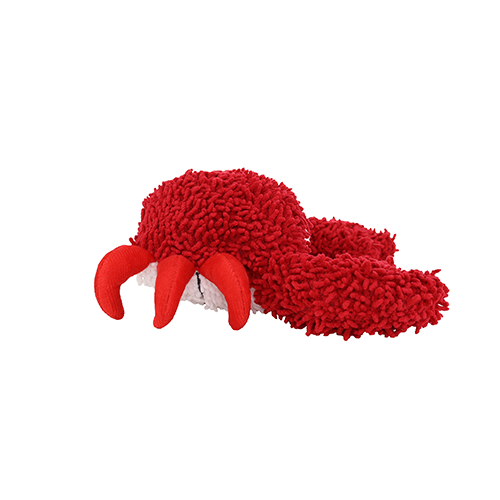 Mighty Microfiber Ball Medium Crab Red Dog Toy