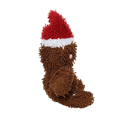 Mighty Microfiber Ball Medium Gingerbread Man Hat Dog Toy