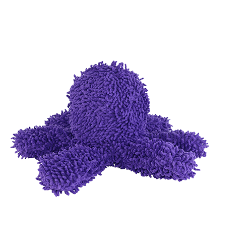 Mighty Microfiber Ball Medium Octopus Purple Dog Toy