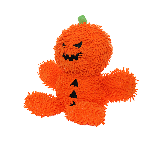 Mighty Microfiber Ball Medium Pumpkin Man Dog Toy