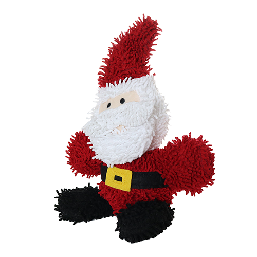 Mighty Microfiber Ball Medium Santa Dog Toy
