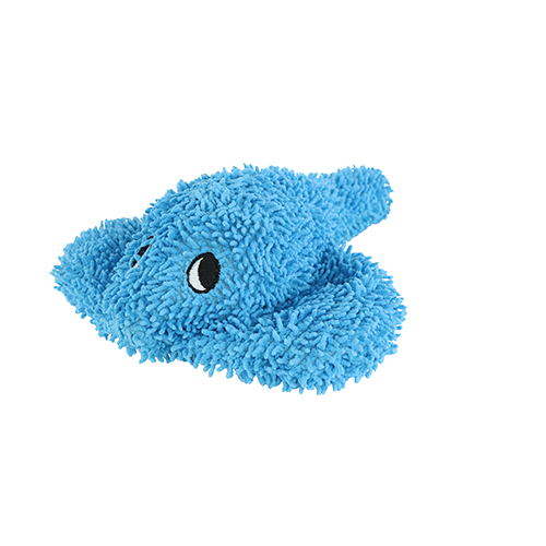 Mighty Microfiber Ball Medium Stingray Blue Dog Toy